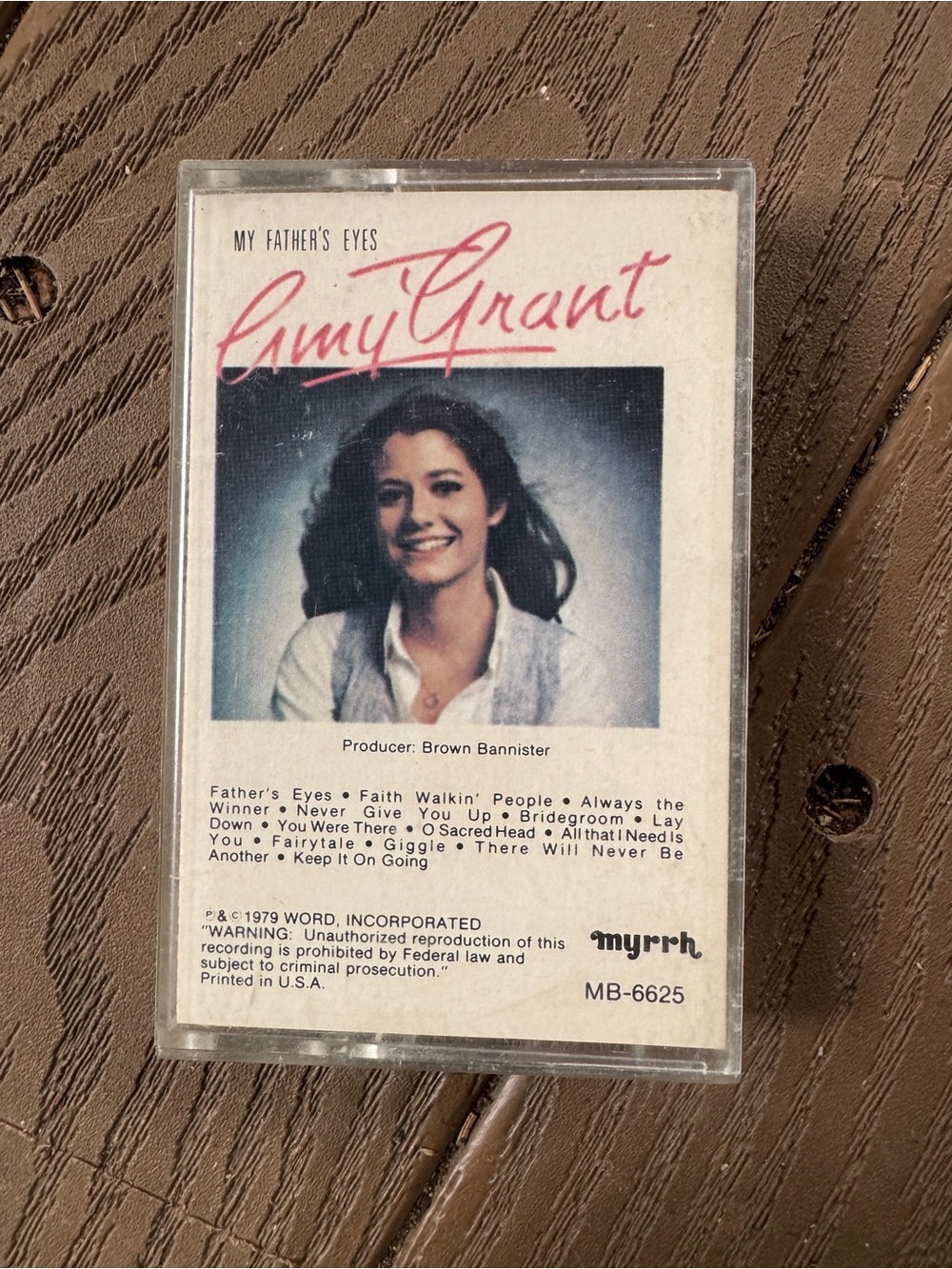 Cassette tape titled 'My Father's Eyes' by Amy Grant